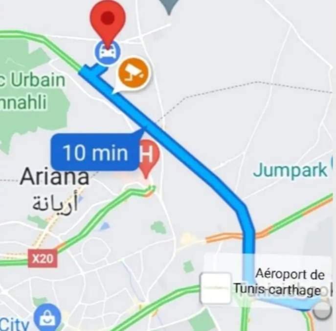 Studio, Cite La Gazelle ,Pas Jafar, Quartier Calme 10 Min De L'Aeroport Pres Du Technopark エクステリア 写真
